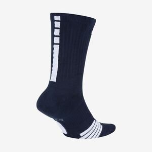 Nike Kids Elite Cushioned Dri-FIT Basketball Crew Socks Small (3Y-5Y) Navy Blue